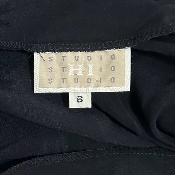 HI Studio Long Black Maxi Dress Women’s Size 6 - Picture 6 of 6